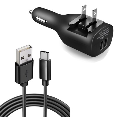 For Google Pixel 7/Pro/6a 2-in-1 Car Home Charger 6ft Long USB-C Cable  TYPE-C