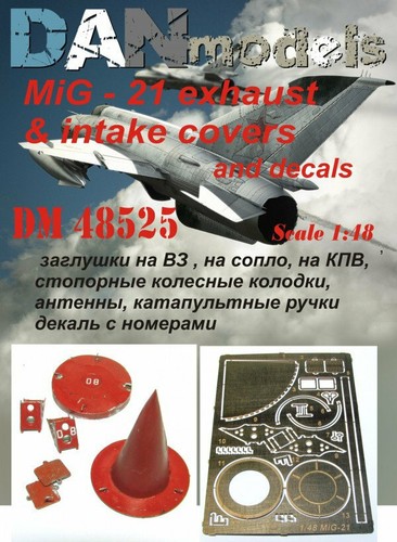 Dan Models 48525 MIG-21: Calcomanías de escape y admisión, Cubiertas Modelo 1/48 Kit Escala - Imagen 2 de 10