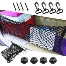 Car Rear Cargo Organizer Storage Elastic String Net Mesh Bag Pocket Accessories