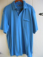 Chaps Explorer Men's Blue Polo Shirt 3 Snap Collar Zip Pocket W/ Tag Sz Xxl Chaps Explorer Men's Blue Polo Shirt 3 Snap Collar Zip Pocket W/ Tag Sz Xxl