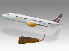 Boeing 737-300 Jettime Desk Wood Airplane New Model Large Scale 1/72