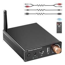 Bluetooth 6.0 Receiver, Hi-Fi Adapter with Wireless Long-Range Low-Latency, S...