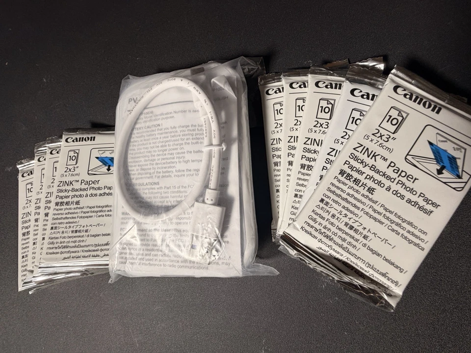 New Canon Ivy 2 Mini Photo Printer Package W/ 110 Sheets Photo Paper - No Box - Image 3 of 4