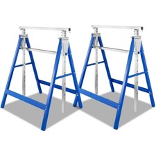 Arbeitsbock 2er Set, 200 kg, höhenverstellbar, Klappbock, Metall, Gerüstbock