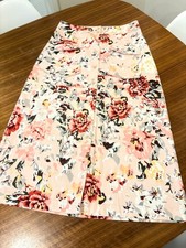 NWOT Mare Mare x Anthropologie Medium Pink Floral Button Down High Waist Skirt