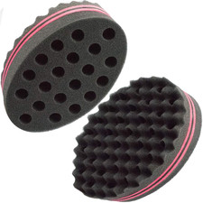 Hair Magic Twist Sponge: Two-Sided Dread Afro Coil Barber Tool for Curling and W