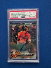 2018 Topps Chrome - Anthony Santander - Rookie Autograph - Refractor - PSA 8