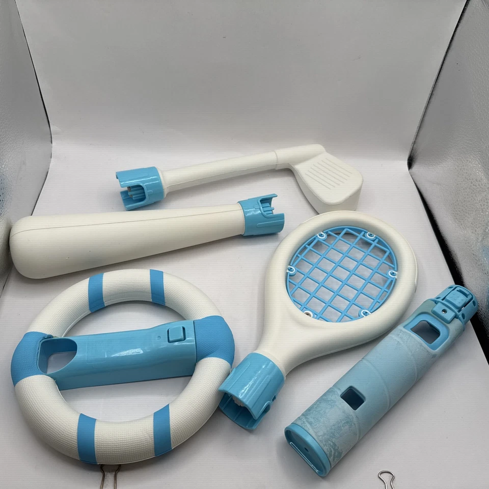 NERF Wii Sports Pack Nintendo Rueda Tenis Golf Bate de Béisbol Accesorios de Mango Foto 3 de 4