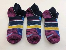 Bombas Hex-Tec Run Athletic Ankle Socks Lot Of 3 Pairs Size M