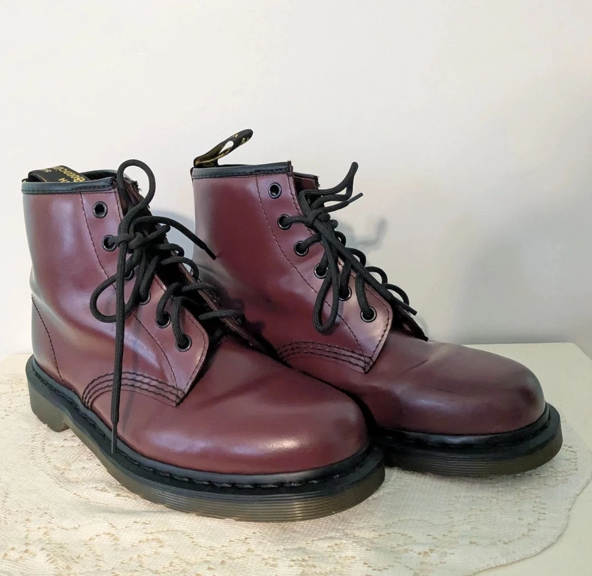 Dr. Martens Red Solid Boots for Men for Sale | Shop New & Used