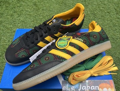 adidas Originals SAMBA OG JFF X BOB MARLEY KI8571 Black/Green/Yellow Men's Shoes