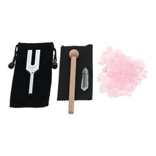 4096C Tuning Fork Set Crystal For Healing Sound Therapy Meditation Yoga Pink