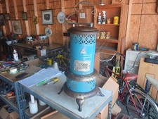 Antique Perfection 630 Parlor Stove Kerosene Heater Blue Enamel Lot 26-39-30-a Antique Perfection 630 Parlor Stove Kerosene Heater Blue Enamel Lot 26-39-30-a