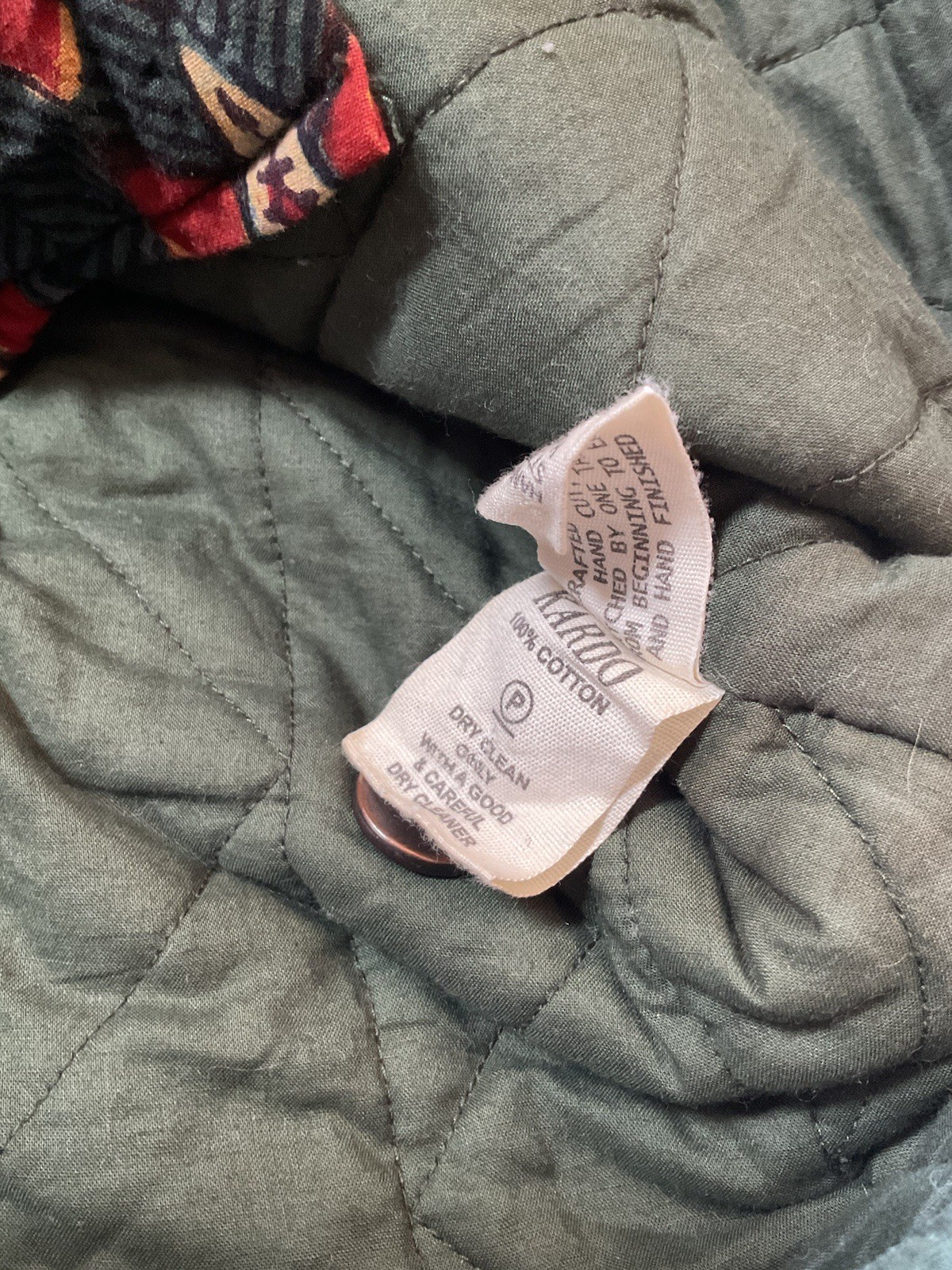 Kardo Shacket Pattern Printed Button Down Cotton … - image 5