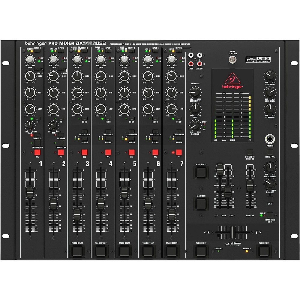 Behringer DX2000USB Pro 7-Channel DJ Mixer 54290₽
