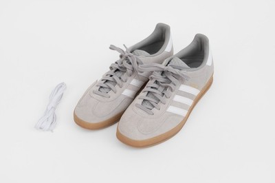 Size 12 - adidas Gazelle Indoor Grey White