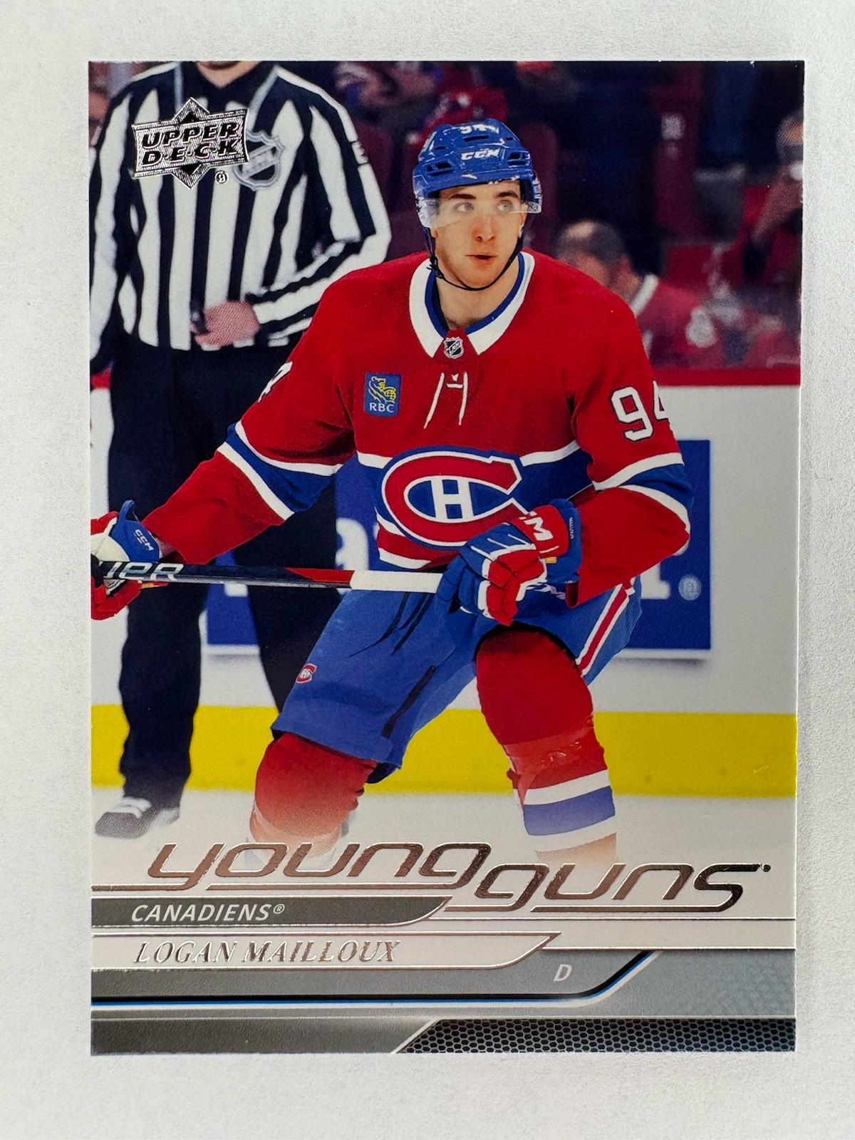 2024-25 Upper Deck Series 1 Logan Mailloux #239 Rookie Young Guns RC