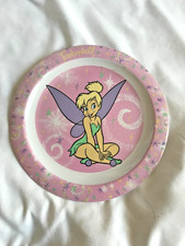 Disney Tinkerbell Pink Plate Melamine Trudeau...