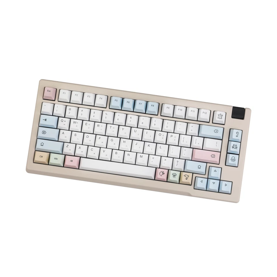 139 Keys Chalk Keycaps Dye Sub Korean Keycaps for Mechanical Keyboard White P... - Image 2 of 4