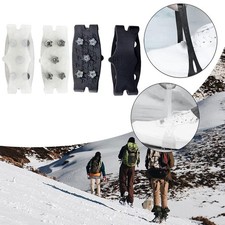 1Paar 5 Zähne Eis Greifer Spikes Überschuhe Winter Anti Rutsch Schnee Steigeisen