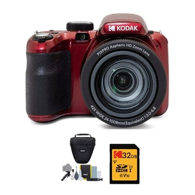 Kodak PIXPRO AZ425 Astro Zoom Camera 42x Zoom Accessory kit (Red)