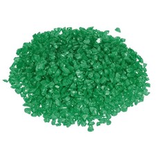 Décoratif Verre Gravier 320g/0.7Lbs Roche Sable Vert pour Poissons Réservoir