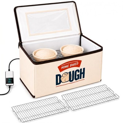 BLUBYEES Folding Bread Proofing Box, 3-Sided Heating with Precise 68-104°F
