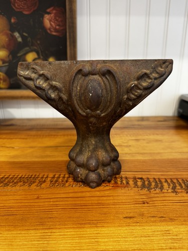 Antique Cast Iron Claw Foot Tub Stove Foot Leg with Rust Claw and Ball RARE!