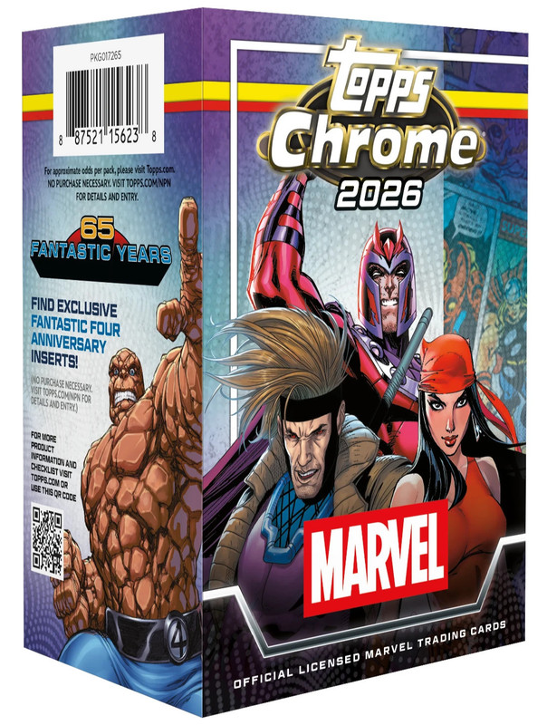 2026 Topps Chrome Marvel Factory Sealed 40 Box Blaster Case