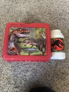 Thermos The Lost World Jurassic Park Lunchbox & Thermos Set 1997 USA