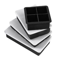 Ice Cube Tray Set with Stackable Lids - 4/6/8/15 Cubes