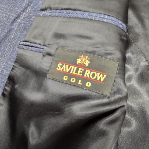 Savile Row Gold Herren Blazer Fratelli TalliaDi Delfino Bambus Stoff 42r Kariert - Bild 2 von 12