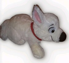THE DISNEY STORE BOLT DOG LYING PLUSH STUFFED TOY 14" SMALL