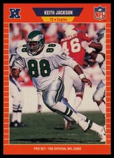 1989 Pro Set #318 Keith Jackson RC Philadelphia Eagles