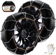Dedc Snow Chains Suvlight Truck Tire Chains Ms1620 Quick Fit Reusable Set Of 2