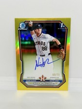 NICK MONISTERE 2026 Bowman 1st Chrome Yellow Refractor /75 Astros #CPA-NM