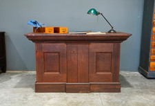 Antique Store Counter Kitchen Island oak watc...