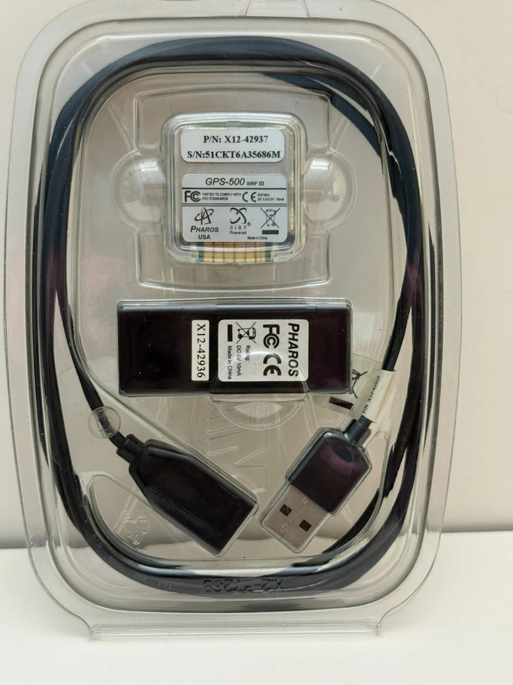 Microsoft Pharos GPS-500 SiRF III USB GPS Receiver X12-42937 - Image 2 of 3