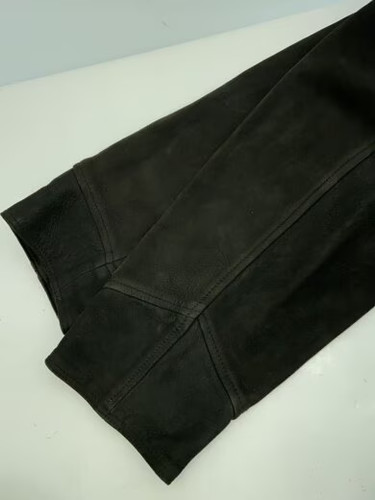RRL Leather Jacket/Blouson/M/Sheepskin/Black/Unconstructed Suede Sport Coat - Picture 5 of 8