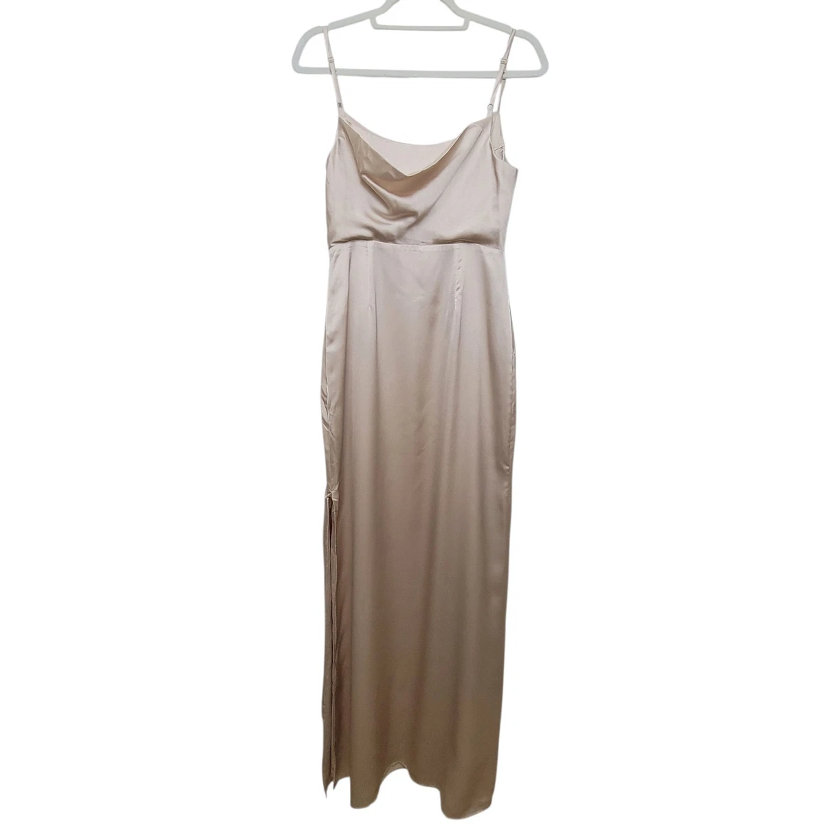 champagne satin dress products for sale | eBay