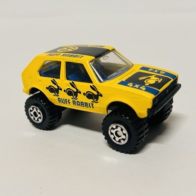 1981 Matchbox Volkswagen VW Romping Ruff Rabbit 4X4 Yellow Nice