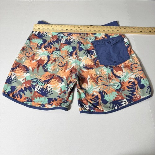 Patagonia Herren Gr. 36 Stretch Boardshorts 7,5 Schrittlänge Navy Blätter Print - Bild 10 von 13