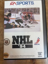 NHL 94 EA Sports Sega Genesis Complete CIB Case Manual Tested Working