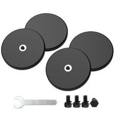Magnetpro 4 Pieces Strong Rubber Coated Mounting Magnets 30LB - M4 Female 4P