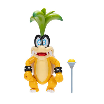 Jakk's Nintendo Super Mario 4'' Iggy with Magic Wand Action Figure