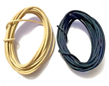 10'/ea. Guitar Wire Cloth-covered Vintage-style Push Back Black/White