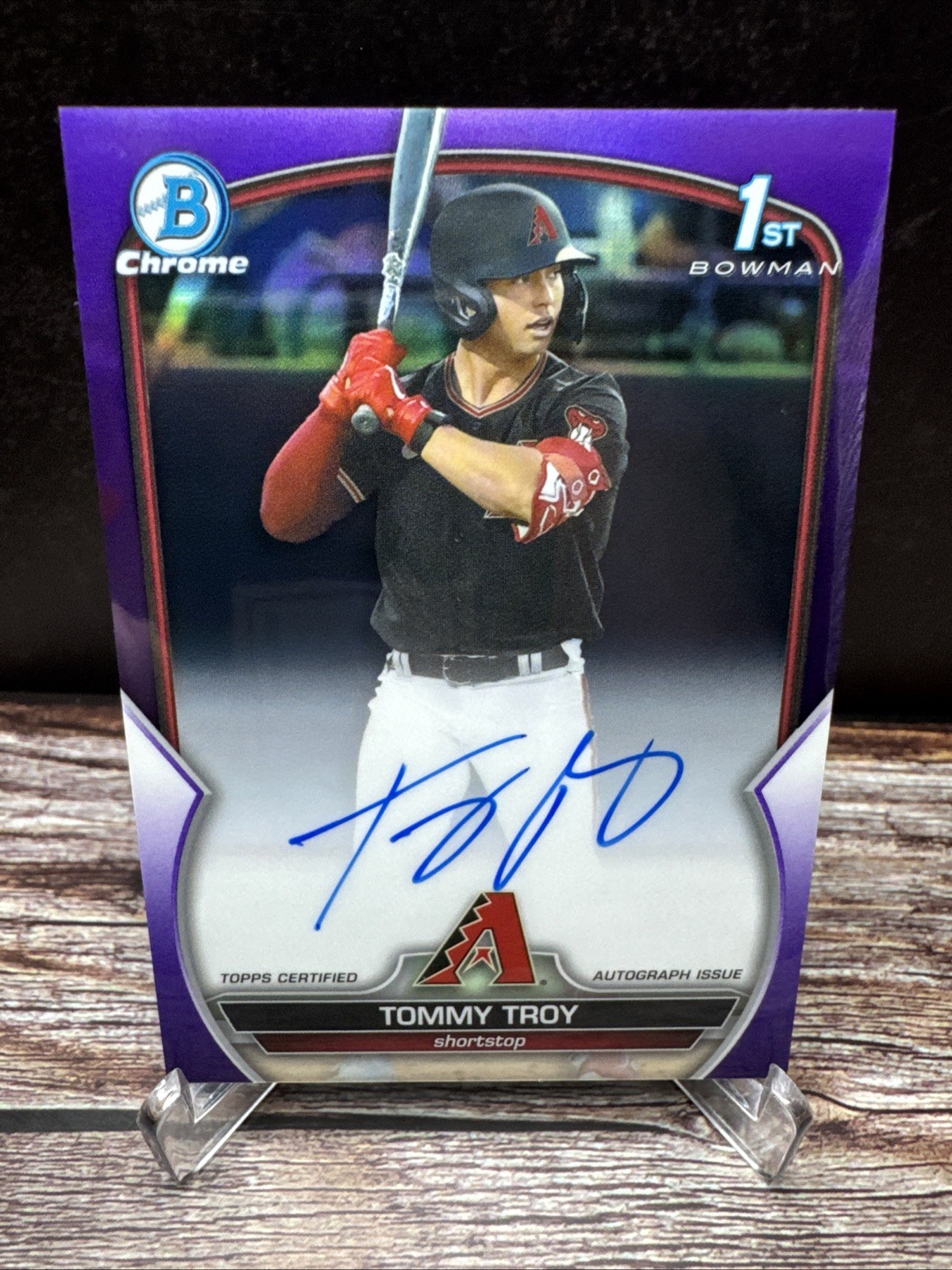 2023 Bowman Draft Tommy Troy Chrome Prospect Purple Refractor Auto /250 #CDA-TT