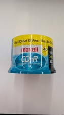 Maxell CD-R Disc 48X 700mb 80min Recordable Media Spindle 40 Pack