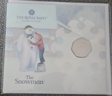 2021 the Snowman 50p Brilliant Uncirculated Coin Royal Mint Fifty Pence