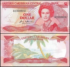 East Caribbean States - Anguilla 1 Dollar, 1988-1989 ND, P-21u, UNC